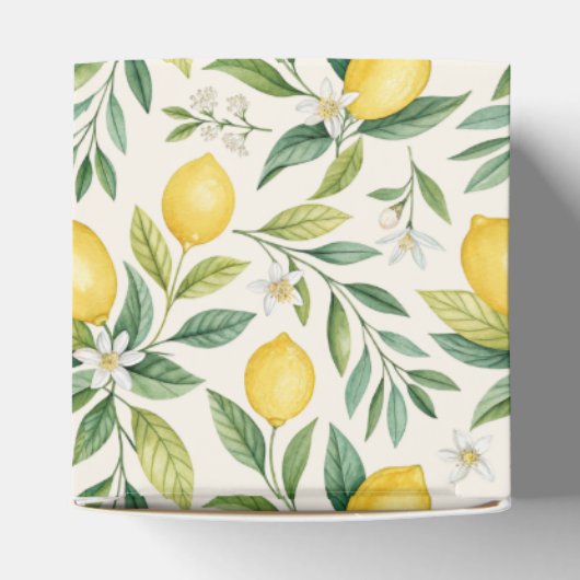 Citroenbloesem Bruidsfeestje Bedankdoosjes (Bovenkant)