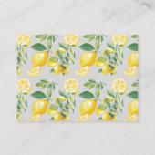 Citroenbloesem Citrus bruiloft Details Informatiekaartje (Achterkant)