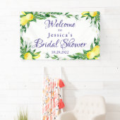 Citroenbloesem groen chique Vrijgezellenfeest Spandoek (Insitu)