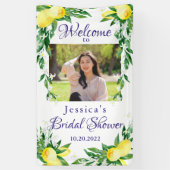 Citroenbloesem groen FOTO Vrijgezellenfeest Spandoek (Verticaal)