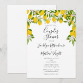 Citroenbloesem Groene Huwelijksparen Shower Kaart (Voorkant / Achterkant)