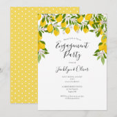 Citroenbloesem groenfeest verlovingsfeest kaart (Voorkant / Achterkant)
