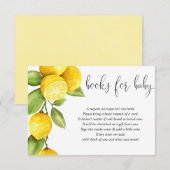 Citroenboek aanvraag insert, genderneutraal informatiekaartje (Voorkant / Achterkant)