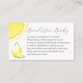 Citroenboek voor Baby Invitation Enclosure Kaart