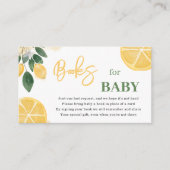 Citroenboeken voor Baby shower Behuizing Kaart (Voorkant)