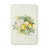 Citroenboeket met witte bloesems badmat (Voorkant Verticaal)