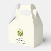 Citroenboeket met witte bloesems bedankdoosjes (Achterkant)