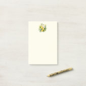 Citroenboeket met witte bloesems post-it® notes (Op bureau)