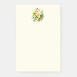 Citroenboeket met witte bloesems post-it® notes
