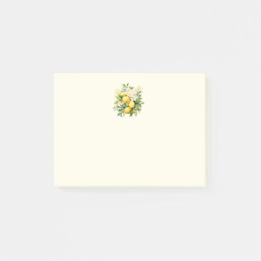 Citroenboeket met witte bloesems post-it® notes (Voorkant)