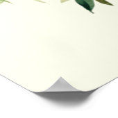 Citroenboeket met witte bloesems poster (Hoek)
