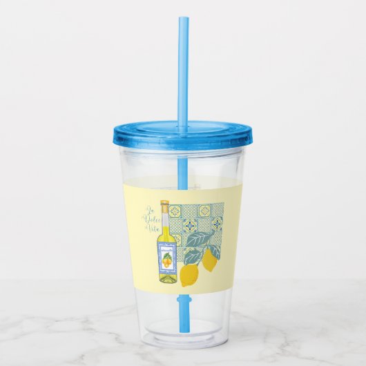 Citroenboerderij Retro Acryl Drinkbeker (Voorkant)