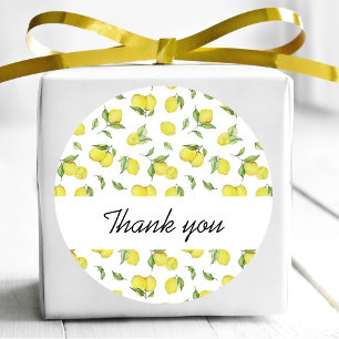 Citroenboom Baby Shower Bedankt Ronde Sticker