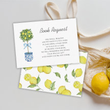 Citroenboom Baby Shower Boek Verzoek