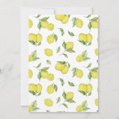 Citroenboom Baby shower Kaart (Achterkant)