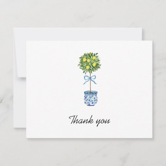 Citroenboom Dank u kaart (Voorkant)