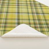 Citroenboom Gele en Groene Plaid Sherpa Deken (3/4)