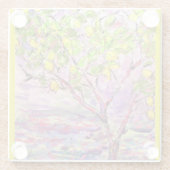 citroenboom glazen onderzetter (Achterkant)