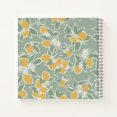 Citroenboom - gras Sketchbook Notitieboek (Achterkant)
