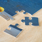 Citroenboom in kleipot met bloesems legpuzzel (Zijkant)