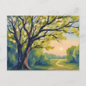 Citroenboom Italiaans landschap schilderij Briefkaart (Voorkant)