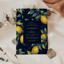 Citroenboom Italië Geïnspireerd Bestemming Bruilof Kaart