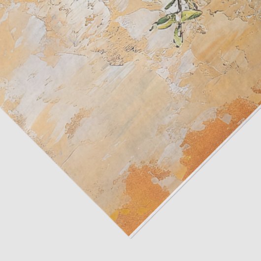 Citroenboom Lavendel Tuinschilderij Decoupage Tissuepapier (Detail)