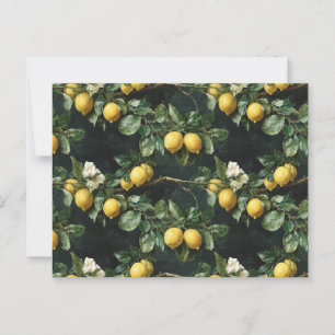 Citroenboom Naadloos Patroon Briefkaart