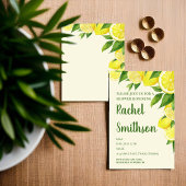 Citroenboom Thema Uitnodiging voor de Douche