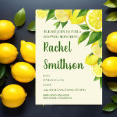 Citroenboom Thema Uitnodiging voor de Douche