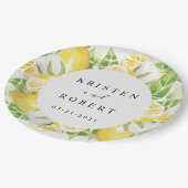 Citroenboom Tuin Bloemen Bruiloft Papier Bord (Gekanteld)