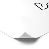 Citroenboom Zomer Baby shower Welkom Poster (Hoek)