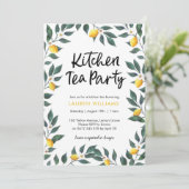 Citroenboombladeren van de partij Kitchen Kaart (Staand voorkant)