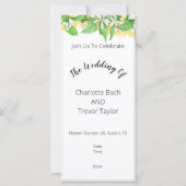 Citroenboombloemen, Waterverf Kaart (Achterkant)