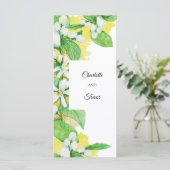 Citroenboombloemen, Waterverf Kaart (Staand voorkant)