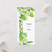 Citroenboombloemen, Waterverf Kaart (Voorkant / Achterkant in situ)