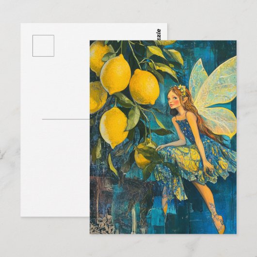 citroenboomfee briefkaart (Voorkant / Achterkant)