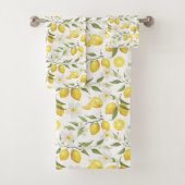 citroenboompatroon bad handdoek (Insitu)