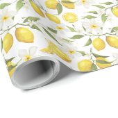  citroenboompatroon cadeaupapier (Rol Hoek)