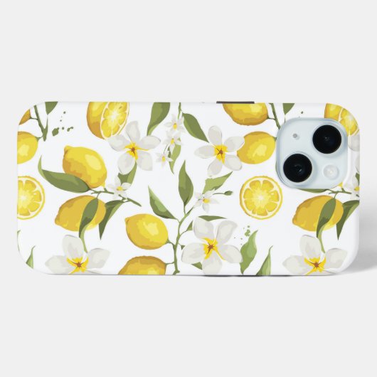  citroenboompatroon Case-Mate iPhone case (Achterkant (horizontaal))