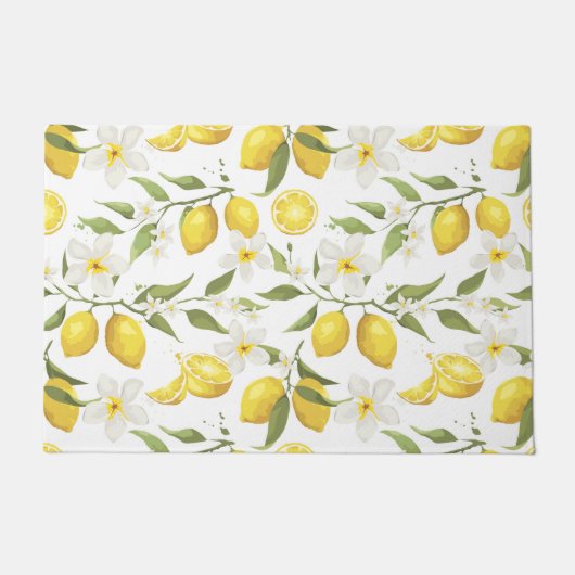 citroenboompatroon deurmat (Voorkant)