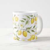 citroenboompatroon grote koffiekop (Voorkant rechts)