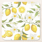  citroenboompatroon kartonnen onderzetters (Voorkant)