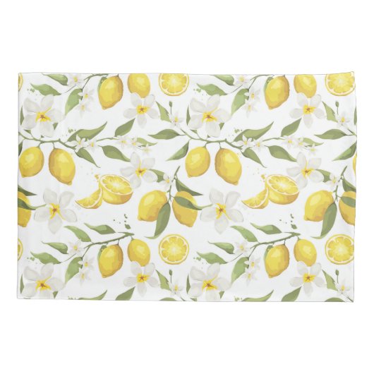  citroenboompatroon kussensloop (Achterkant-Links)