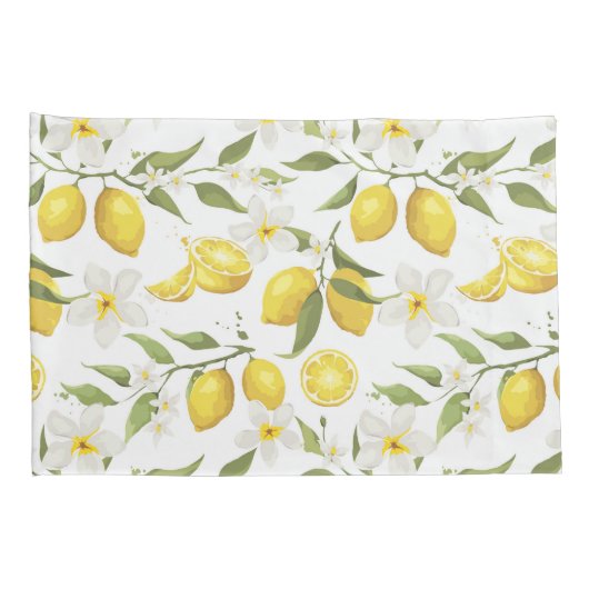 citroenboompatroon kussensloop (Achterkant-Rechts)