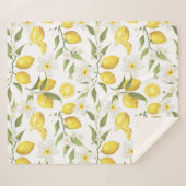  citroenboompatroon sherpa deken (Voorkant (horizontaal))