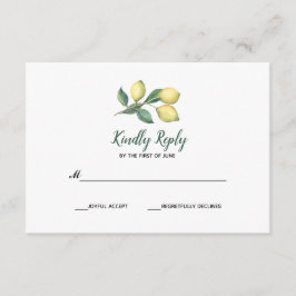 Citroenboomtak | Bruiloft RSVP