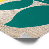 Citroenboomtak Geel Groen Abstract Poster (Hoek)