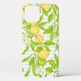 Citroenboomtak: Gestreept naadloos patroon Case-Mate iPhone Case