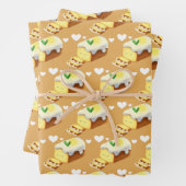 Citroenbrood Cake Met Icing Inpakpapier Vel (In situ)